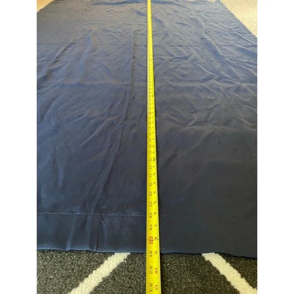 Sun Zero Navy Blue Blackout Grommet Curtain Panel - 54" x 84" Polyester - Picture 2 of 5